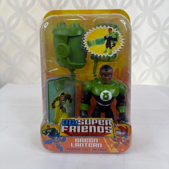 5 for $25| DC Super Friends Power Fist Green Lantern John Stewart 2007 - Picture 6 of 6
